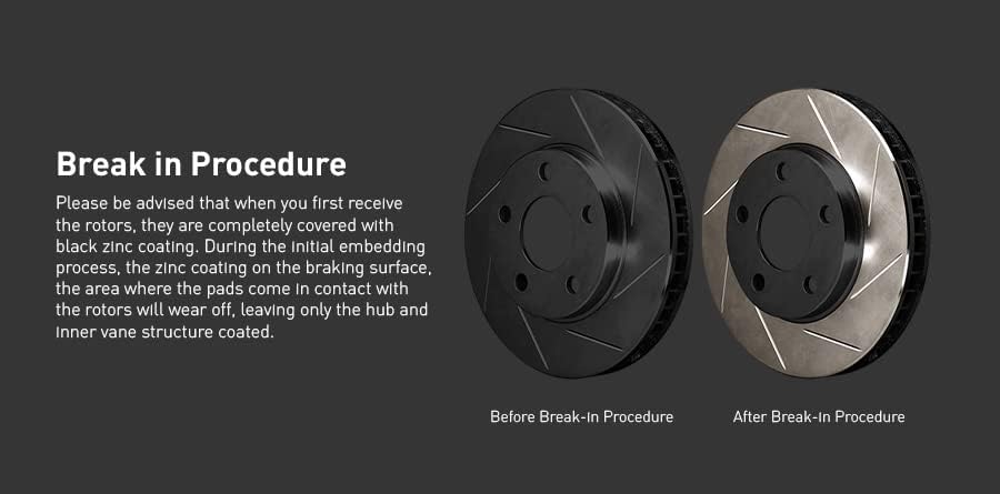R1 концепти Предни сопирачки и ротори комплет | Диск на сопирачката | Ротори на сопирачките | одговара на 2019-2022 Mazda 3, 3 Sport