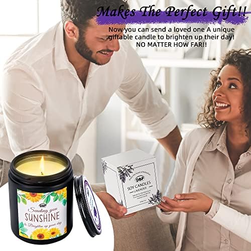 Добро добро, подароци за жени, есенцијално масло од миризба на лаванда, восочна свеќа за релаксација - Поставете добро и роденденско присуство