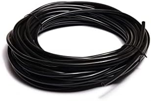 50feet 1/4 инчен црна флексибилна PVC микро цевка за наводнување на посипување на меурчиња