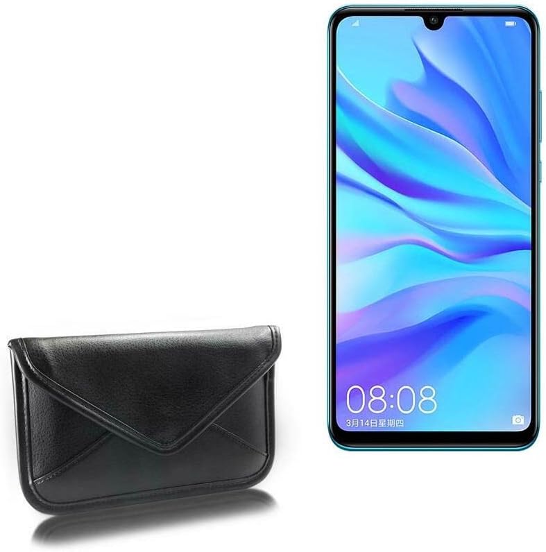 Case Boxwave Case for Huawei nova 4e - Елита кожна торбичка за месинџер, синтетичка кожна покривка на куќиште дизајн на пликови за