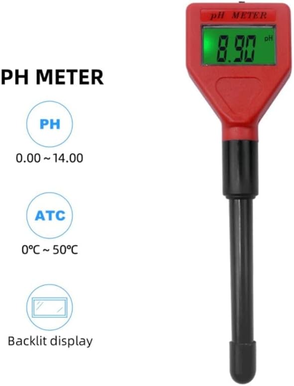 ZYZMH PH метар Киселиметарски тестер експеримент со мерење на анализатор за квалитет на водата со задно осветлување за вода во базен