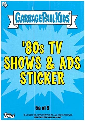 2018 Топс ѓубре за ѓубре Детска серија 1 Ние ги мразиме Трговските картички во 80 -тите години на минатиот век 80 -тите ТВ -емисии и реклами