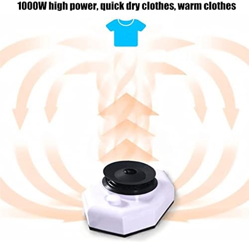 JeonsWod Mini Fanerser Electric Clainer Fener Mini Преклопување машина за сушење топол воздух за сушење преносен крпа за фен гардероба