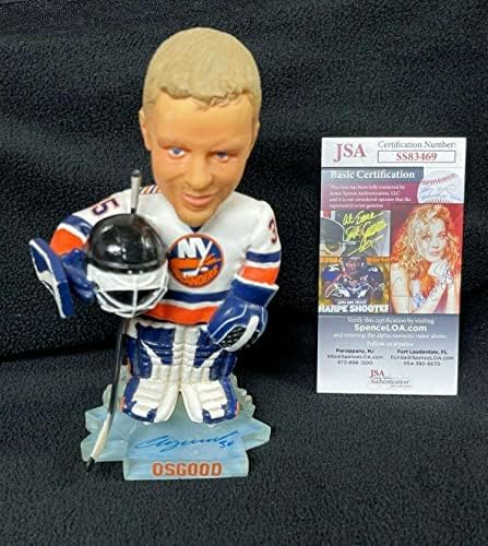 Крис Озгуд го потпиша Newујорк Островците Bobblehead Forever Figure JSA COA - Автограмирани NHL фигурини
