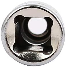 X-DREE 1/4-Инчен Квадратен Погон 6мм Хексадецимален Ударен Штекер Од 6 Точки сребрен тон 2 парчиња (Унидад куадрада де 1/4 ' тоно платеадо