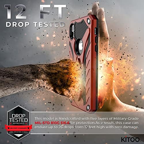 Кито Дизајниран За Iphone XR Случај Со Kickstand - Црвено