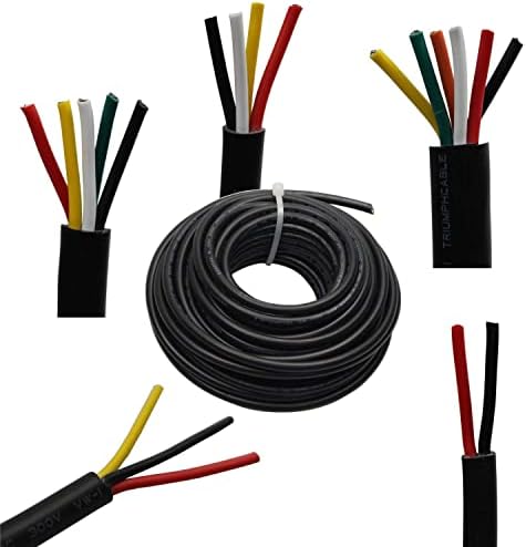 20 мерач 5 проводник жица за аудио кабел за напојување жица 80ft