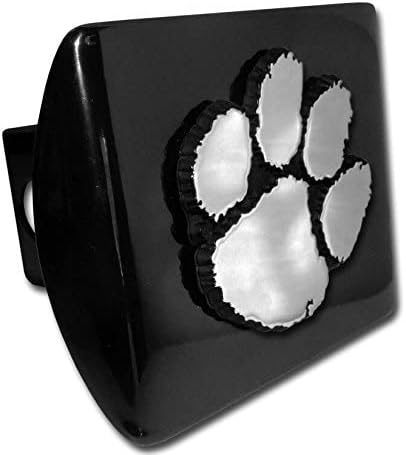 Тигрите на универзитетот Климсон „Црно со амблем на хром шепа“ колеџ за спортски приколка за приемник на 2 инчи, приемник за