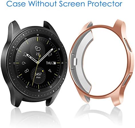 3 пакет - Fintie Case компатибилен со Samsung Galaxy Watch 42mm SM -R810, мек тенок TPU тенок обложен случај на обвивка за браник на