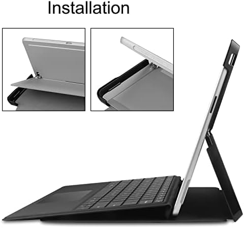 Таблет заштитен случај случај за Microsoft Surface Pro 9 2022 Објавен три-пати паметен таблет кутија, тврда компјутерска школка