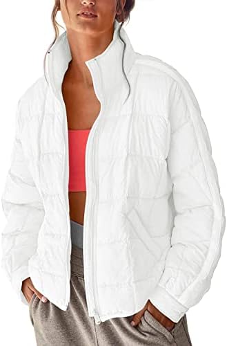 Зимски зимски палто Huankd, цврста боја, џебови со долги ракави, памучни јакна есен и патент јакна палчиња