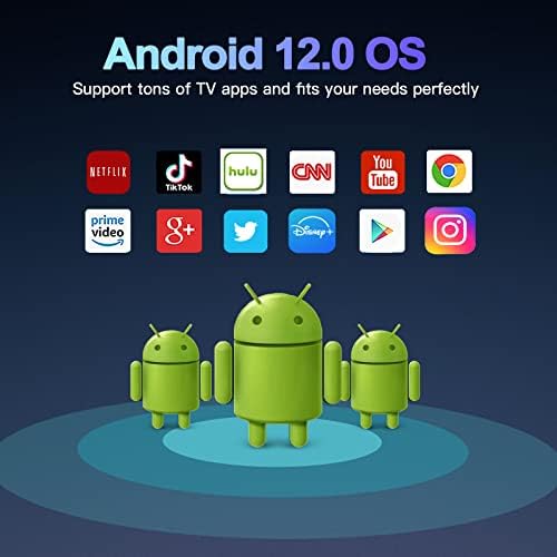 Topipro Android TV Box 2023, T95Z Plus 6K TV Box, Allwinner H618 4GB RAM 64GB ROM 3D 4K/UHD 6K HDR 10+ 2.4G/5G WiFi 6 Ethernet Bluetooth