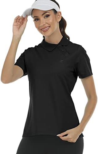 Мофиз женски наклонети плочки за лаптопи за голф кошули и женски влажни влажни маици за влага