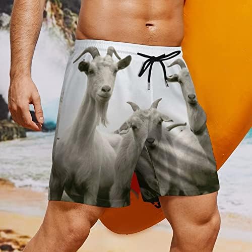 Снимки за пливање со коза со коза со шорцеви за истегнување на лагер за компресија за спорт на сурфање на плажа за капење