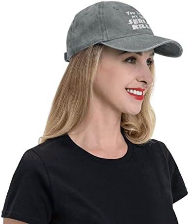 Вие ја инспирирате мојата внатрешна сериски убиец капа гроздобер каубојски бејзбол капи Црн сончев голф капа за мажи жени