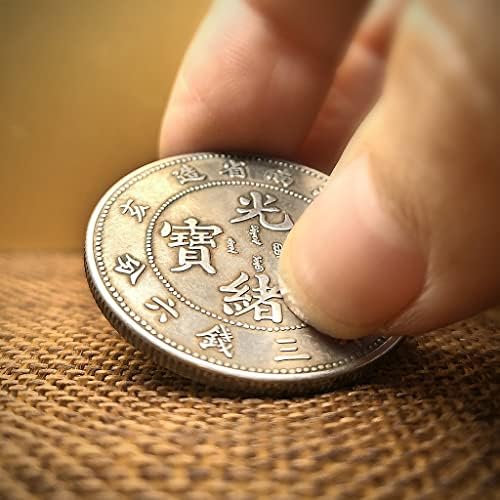 Гуангсу Јуанбао Провинцијата Џиангнан Направи Сребрена Монета Јуан Лонгјанг Купинг Три Монети шест Центи хаи Е Сребрена Јуанска Океанска
