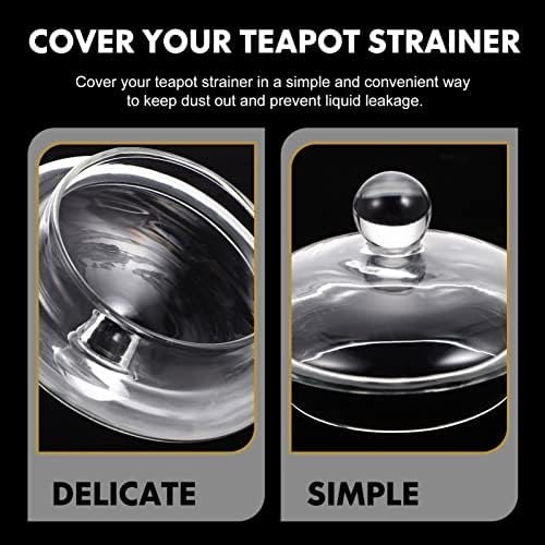 Замена на стакло за замена на 3 парчиња Doitool - Замена на капаците - Замена на капакот на чајникот за мали чајници, садови за чајни чај, диспензерот