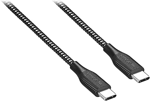 Insignia 6 'USB-C до USB-C Кабел за полнење и синхронизација-јаглен-Модел: NS-MCC621C