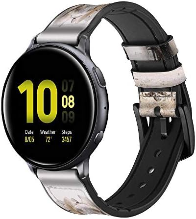 Ca0582 Африкански Слон Кожа &засилувач; Силиконски Паметен Часовник Бенд Ремен За Samsung Galaxy Watch Watch3, Опрема S3 Модели Опрема S3 Погранична Опрема S3 Класична Големина