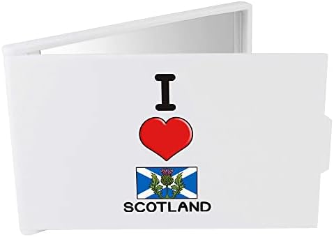 Азиеда „Ја сакам Шкотска“ Компактен/огледало за шминка за патување/џеб