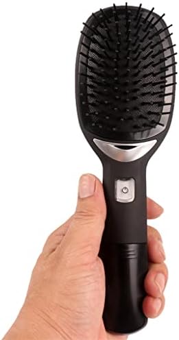 CZDYUF преносен електричен анти-статички чешел негативна масажа на косата и мазна нова четка со алатки за стилизирање на суви батерии