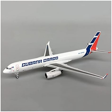 Модели на авиони Appliqe 1: 400 за кубански ерлајнс TU204-100CE Златен карго авион модел Завршен производ за подароци за подароци Графички