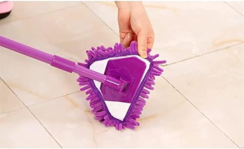 Влажна и сув моп креативен мини микрофибер МОП Подвижен 360 степени ротирачки мултифункционален алатка за чистење на домаќинствата, цветна линија