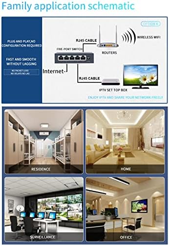 KUWFI пакет на стоки 2,4G безжичен мост WiFi и 10 порти Gigabit Ethernet Network Switch
