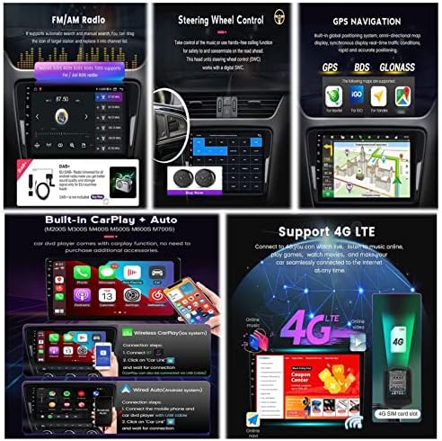 Plokm Autoradio Android 11 со 9 инчи IPS Автомобил Стерео За Toyota Fortuner Hilux 2004-2014 Вграден Bluetooth Wifi Supot Автоматски GPS Carplay