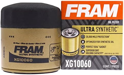 Fram Ultra Synthetic Automotive Filter Filter Oil, дизајниран за промени во синтетичко масло, кои траат до 20 килограми милји,