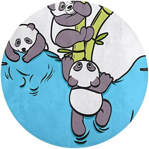 Симпатични панди кои висат на џеб меки килими за спална соба за дневна соба килими расадник девојки теписи за дневна соба за миење килим