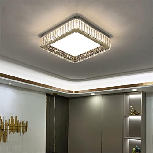 KFJBX LED тавански светла затемнети кристални тавански ламби за спална соба дневна соба трпезарија за ламба декор луминарија