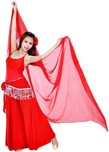 Лесна шифонска рака шамија за стомак шамија фрла шифон рака шамија за стомакот за танцување облека облека со облека