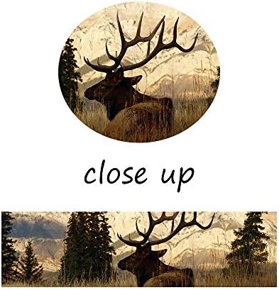 Модерна сликарска уметност постер елен во есенско шумско сликарство giclee отпечатоци слики од животински свет животни елк постер