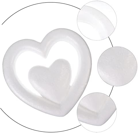 Абаодам 6 парчиња топки бели играчки свадбени занаети кои организираат двојни фестивали за висини аранжмани за в Valentубените