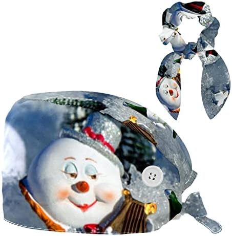 Прилагодливо работно капаче со копче, снегулка зимска сина хируршка капа, џемпери, врски со грб со лак за коса