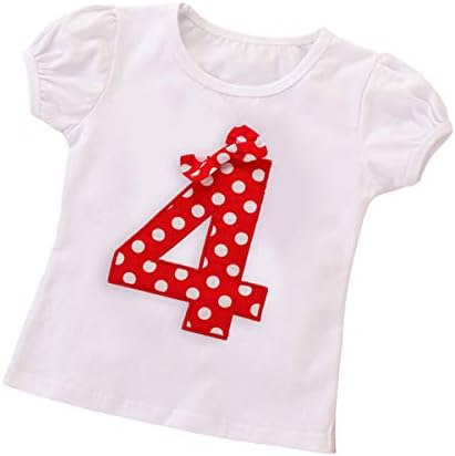 Дете за бебиња девојчиња 1 -ви 2 -ри 3 -ти роденденски облека облеки Полка точка мини костум кратки ракави маички врвови+панталони+лента