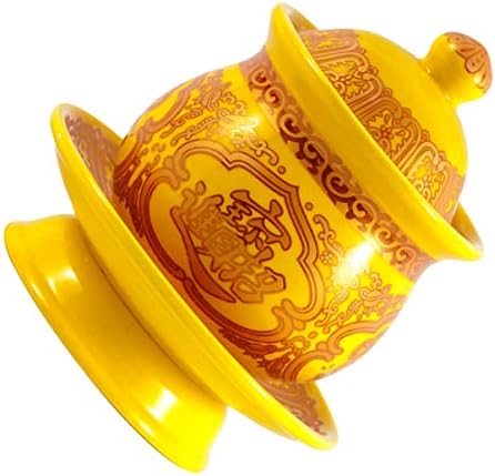 Вемун 3 парчиња База За Кинески Традиционален Емпаистички Држач Кој Нуди Чаши За Олтарни Капаци Сад Тибетска Кригла Чаша Буда Керамика Материјали