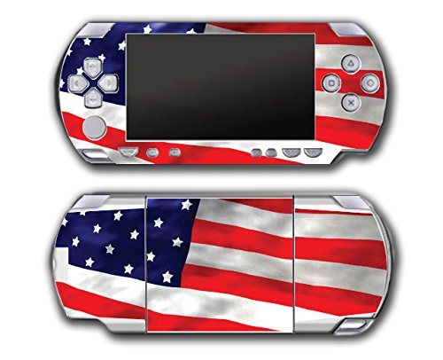 Американско знаме Патриотски дизајн Видео игра Винил Декл налепница на кожата на кожата за Sony PSP PlayStation Protable Original