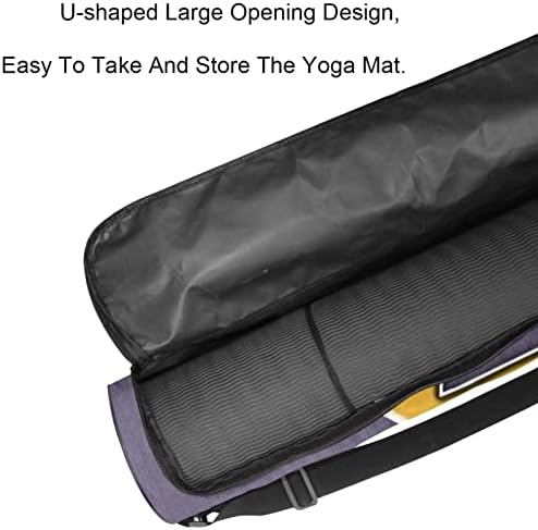 Смешен дизајн ебам торба за носач на јога мат со рамената лента за јога мат торба торба за плажа торба