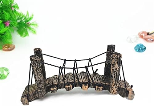 Декорација На Аквариум Sxnbh Лажен Аквариумски Воден Мост Украс Резервоар За Риби Декор Од Синтетичка Смола