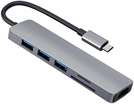 Sdfgh Тип-C Центар За-Компатибилен Адаптер 4K 3 USB C Центар СО Tf Безбедност Дигитален Читач Слот За Про