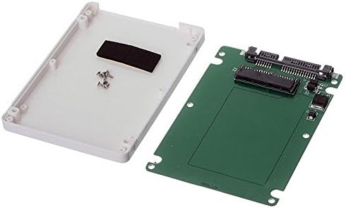 Cablecc 1.8 Микро SATA 16pin SSD до 2.5 SATA 22pin 7+15 Хард диск Куќиште Куќиште Бела 7mm Висина