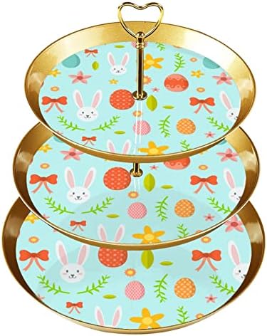 3-Ниво Тркалезна Торта Штанд Служат Послужавник Со Јадат Јајца Златна Елегантна Декоративна Кекс Штанд Десерт Овошни Плочи За Свадба Роденден