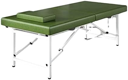 Зиххдп преклопен салон кревет, преносна маса за масажа со дизајн на облик на куфер, задебелен душек, за спа -салон Клиника за