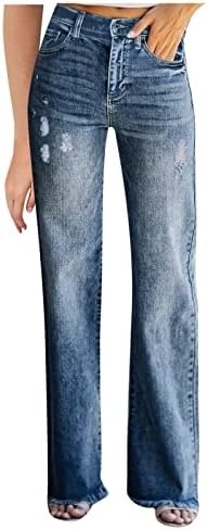 Без високи цврсти панталони со цврсти панталони, женски џебни тексас половината Тенок копче Еластични женски фармерки исечени Jeanан