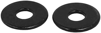AEXIT M3 X мијалници 10мм x 1mm црн цинк обложен рамен мијалници Простори за растојанија рамни подлачници 100 парчиња
