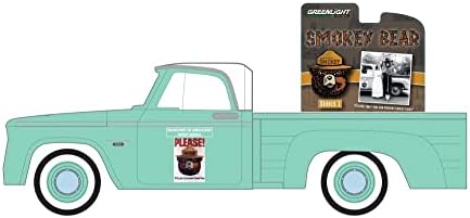 1965 Dodge D-100 Pickup Truck, Green-Greenlight 38020B/48-1/64 Scale Diecast Model Toy Car Car Car Car Car