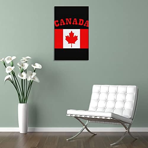 Канада знаме печатено сликарство wallидни уметности модерни уметнички дела вертикална висечка слика за декорација на домови во спална соба