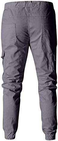 Менски панталони за панталони за вежбање јога панталони мажи спојувајќи печатени комбинезони, обичен џеб спорт работа случајни
